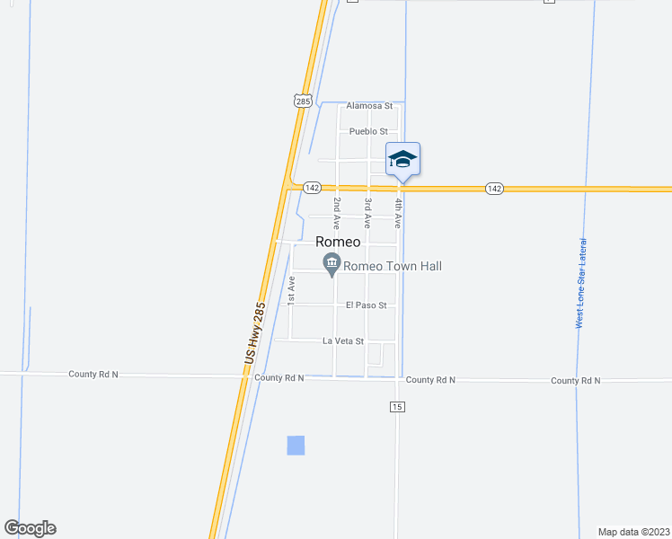map of restaurants, bars, coffee shops, grocery stores, and more near in Romeo