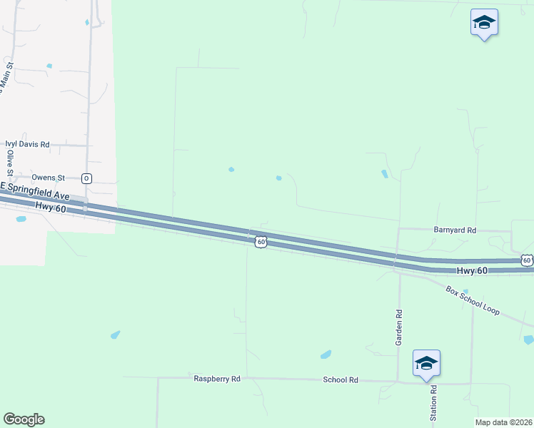 map of restaurants, bars, coffee shops, grocery stores, and more near 1/2 U.S. 60 in Seymour