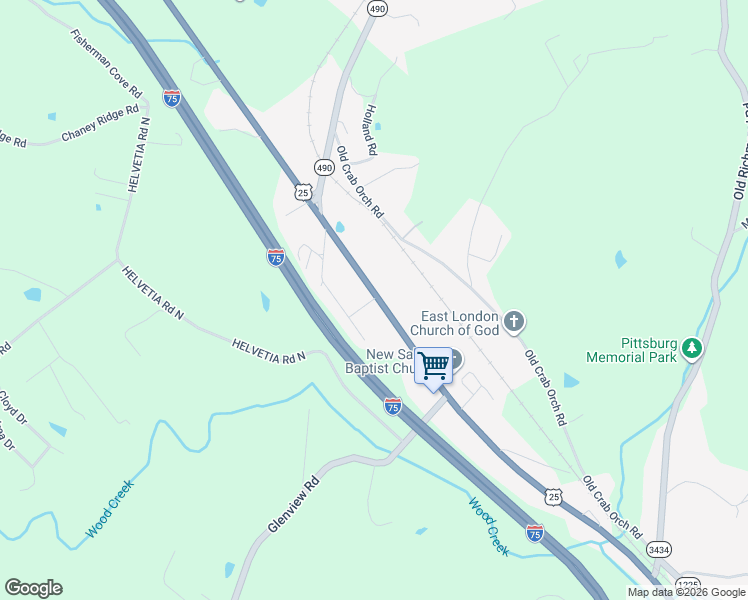 map of restaurants, bars, coffee shops, grocery stores, and more near 2495 North Laurel Road in London