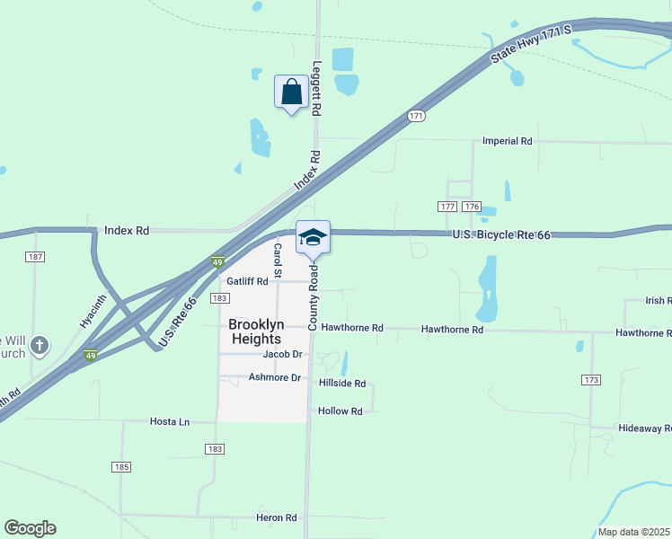 map of restaurants, bars, coffee shops, grocery stores, and more near 652 County Road-180 in Carthage