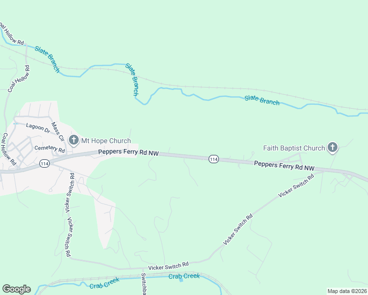 map of restaurants, bars, coffee shops, grocery stores, and more near 2470-2558 Highway 114 in Christiansburg