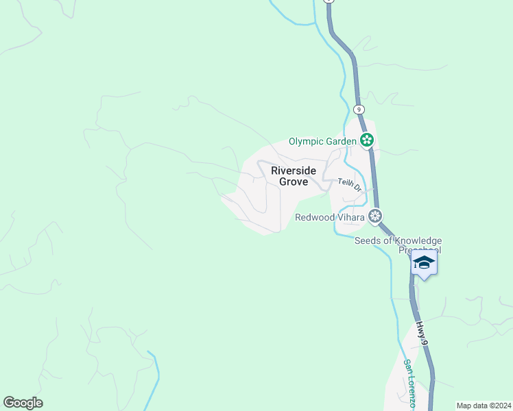 map of restaurants, bars, coffee shops, grocery stores, and more near Stewart Street in Santa Cruz County