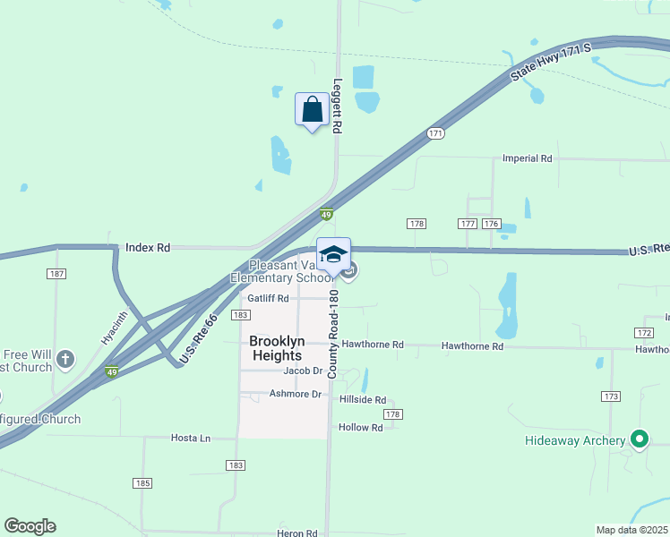 map of restaurants, bars, coffee shops, grocery stores, and more near 652 County Road-180 in Carthage