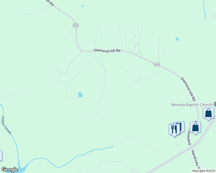 map of restaurants, bars, coffee shops, grocery stores, and more near 1288 Wapiti Run Road in Moneta