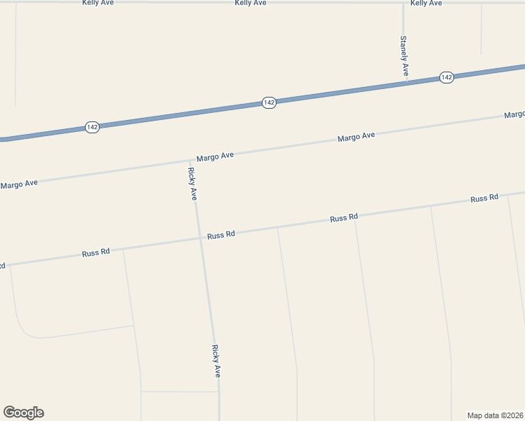 map of restaurants, bars, coffee shops, grocery stores, and more near Russ Road in Sanford