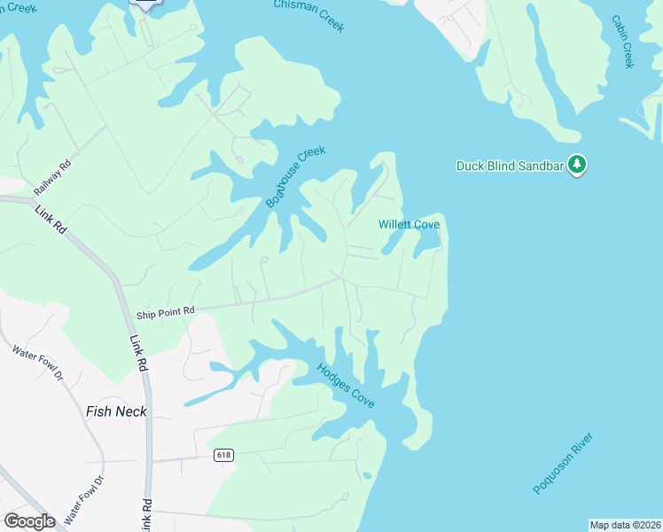 map of restaurants, bars, coffee shops, grocery stores, and more near 615 Ship Point Road in Yorktown