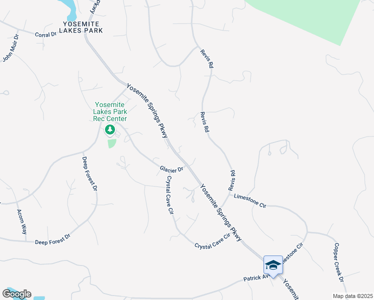 map of restaurants, bars, coffee shops, grocery stores, and more near 29215 Yosemite Springs Parkway in Coarsegold