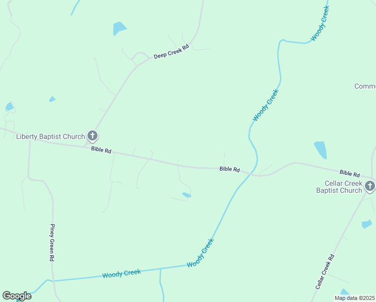map of restaurants, bars, coffee shops, grocery stores, and more near 4955 Bible Road in Crewe