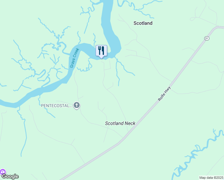 map of restaurants, bars, coffee shops, grocery stores, and more near 362 Marina Drive in Surry