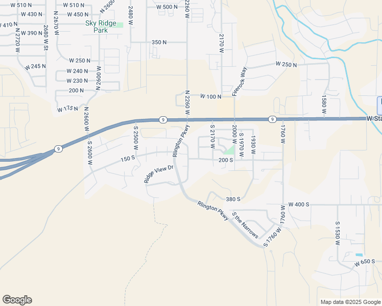 map of restaurants, bars, coffee shops, grocery stores, and more near 155 South Valley View Drive in Hurricane