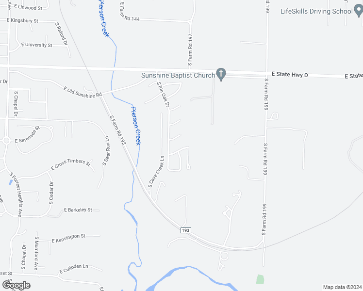 map of restaurants, bars, coffee shops, grocery stores, and more near 4883 East Lamonta Street in Springfield