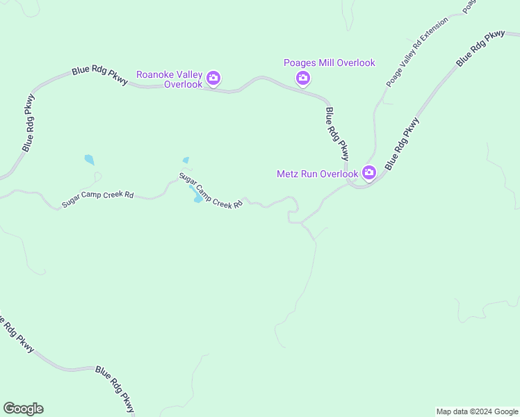 map of restaurants, bars, coffee shops, grocery stores, and more near 11151 Sugar Camp Creek Road in Bent Mountain