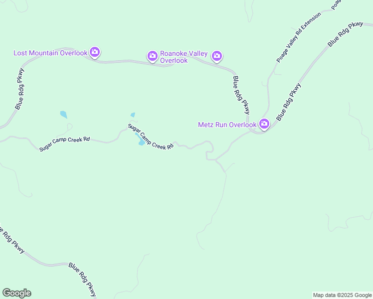 map of restaurants, bars, coffee shops, grocery stores, and more near 11151 Sugar Camp Creek Road in Bent Mountain