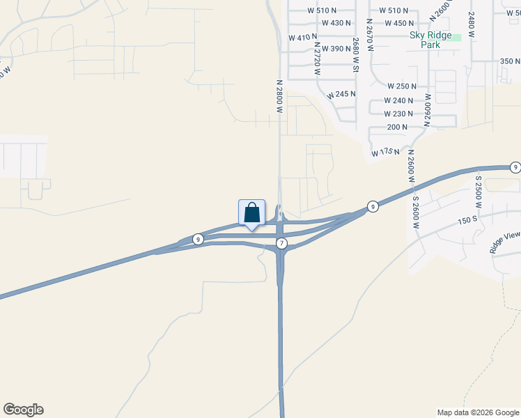 map of restaurants, bars, coffee shops, grocery stores, and more near 895 West State Street in Hurricane