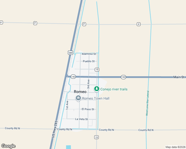 map of restaurants, bars, coffee shops, grocery stores, and more near 703 Fir Court in Antonito