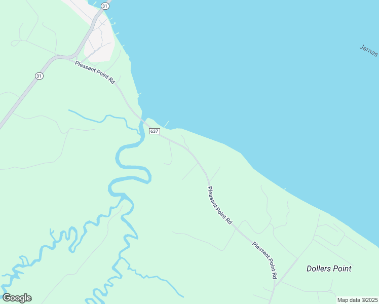 map of restaurants, bars, coffee shops, grocery stores, and more near Pleasant Point Road in Surry County