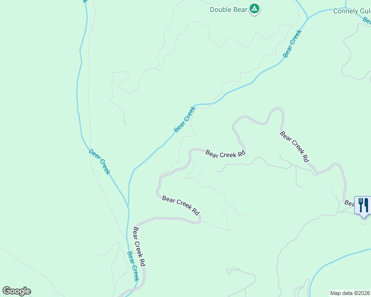 map of restaurants, bars, coffee shops, grocery stores, and more near 19235 Hidden Springs Lane in Boulder Creek