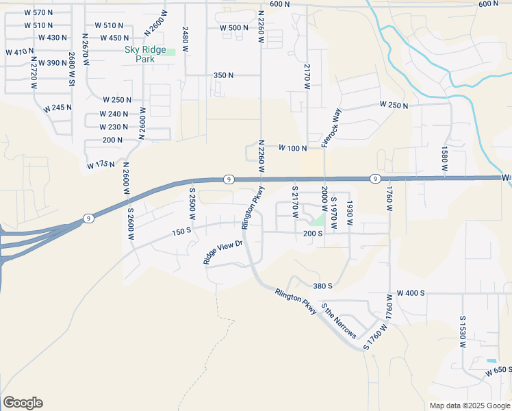 map of restaurants, bars, coffee shops, grocery stores, and more near 59 South Valley View Drive in Hurricane