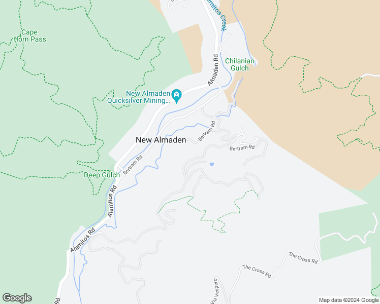 map of restaurants, bars, coffee shops, grocery stores, and more near 21288 Bertram Road in San Jose