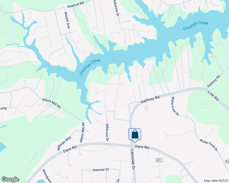 map of restaurants, bars, coffee shops, grocery stores, and more near 217 Jethro Lane in Yorktown