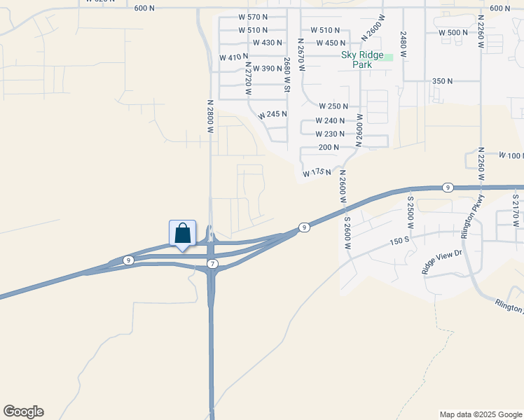 map of restaurants, bars, coffee shops, grocery stores, and more near 36 North 2770 West in Apple Valley