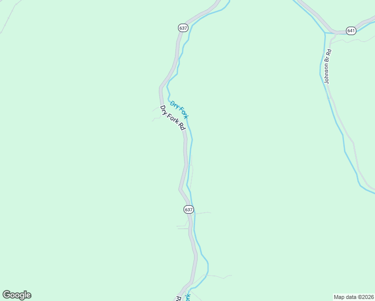 map of restaurants, bars, coffee shops, grocery stores, and more near 2232 Dry Fork Road in Bandy