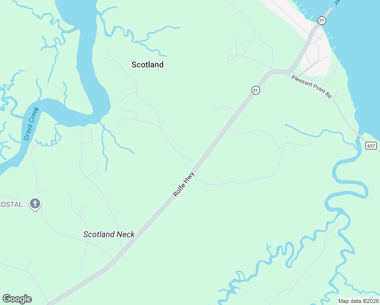 map of restaurants, bars, coffee shops, grocery stores, and more near 15427 Rolfe Highway in Surry