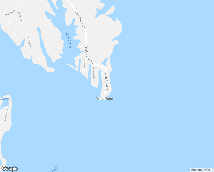 map of restaurants, bars, coffee shops, grocery stores, and more near 119 York Point Drive in Seaford