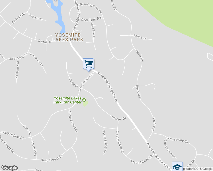 map of restaurants, bars, coffee shops, grocery stores, and more near 29436 Yosemite Springs Parkway in Coarsegold