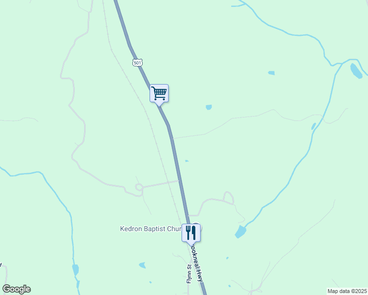 map of restaurants, bars, coffee shops, grocery stores, and more near 7486 Brookneal Highway in Gladys
