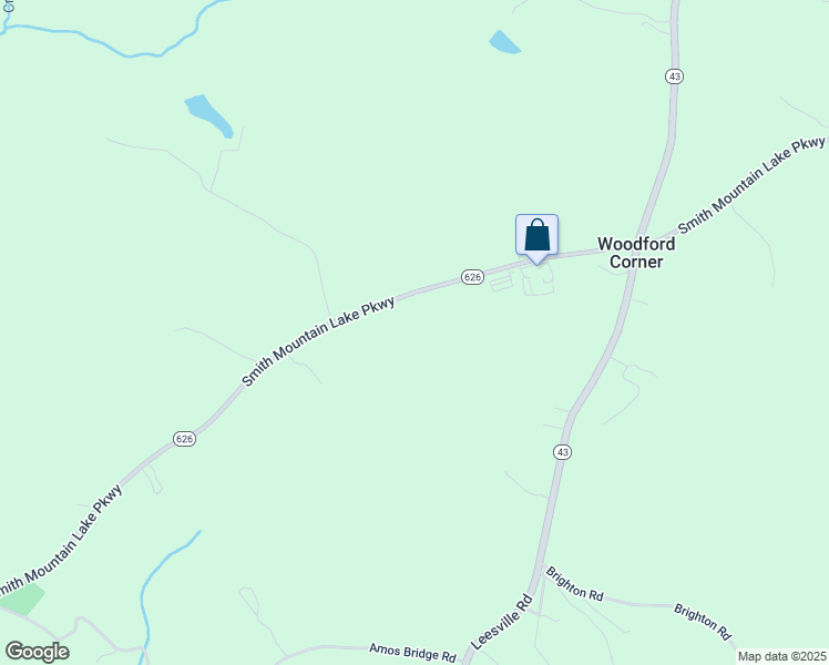 map of restaurants, bars, coffee shops, grocery stores, and more near 2376 Smith Mountain Lake Parkway in Huddleston