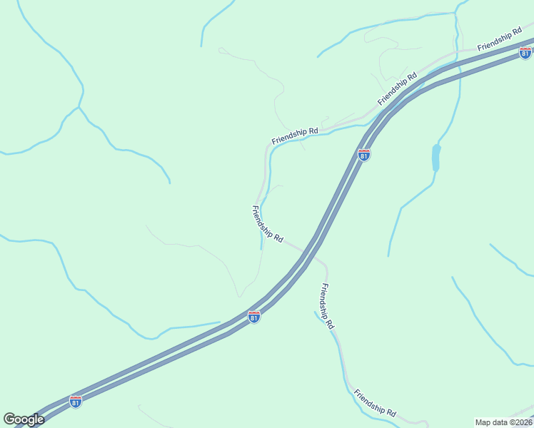 map of restaurants, bars, coffee shops, grocery stores, and more near 540-570 Friendship Road in Shawsville