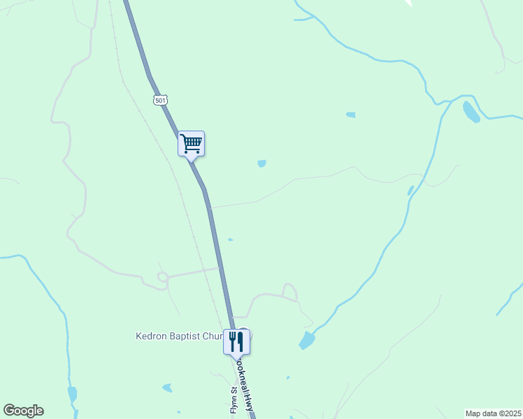map of restaurants, bars, coffee shops, grocery stores, and more near 7486 Brookneal Highway in Gladys