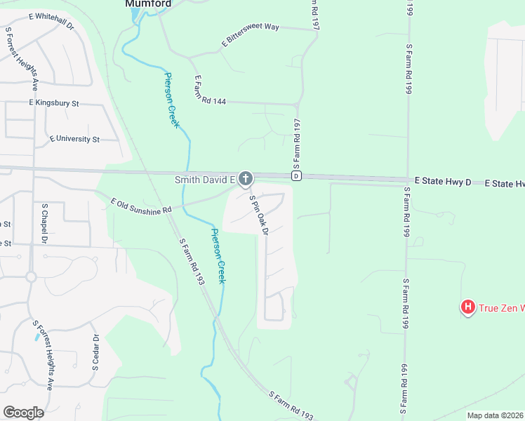 map of restaurants, bars, coffee shops, grocery stores, and more near 4826-4836 East Cherokee Street in Springfield