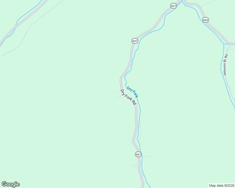 map of restaurants, bars, coffee shops, grocery stores, and more near 2232 Dry Fork Road in Bandy