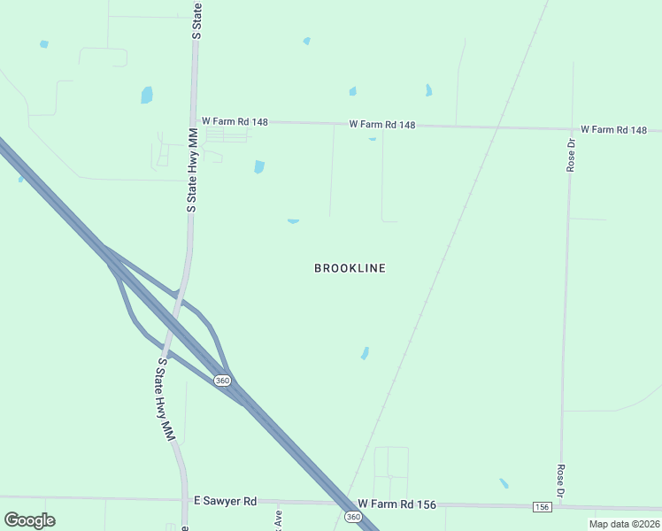 map of restaurants, bars, coffee shops, grocery stores, and more near 6296 West Farm Road 148 in Springfield