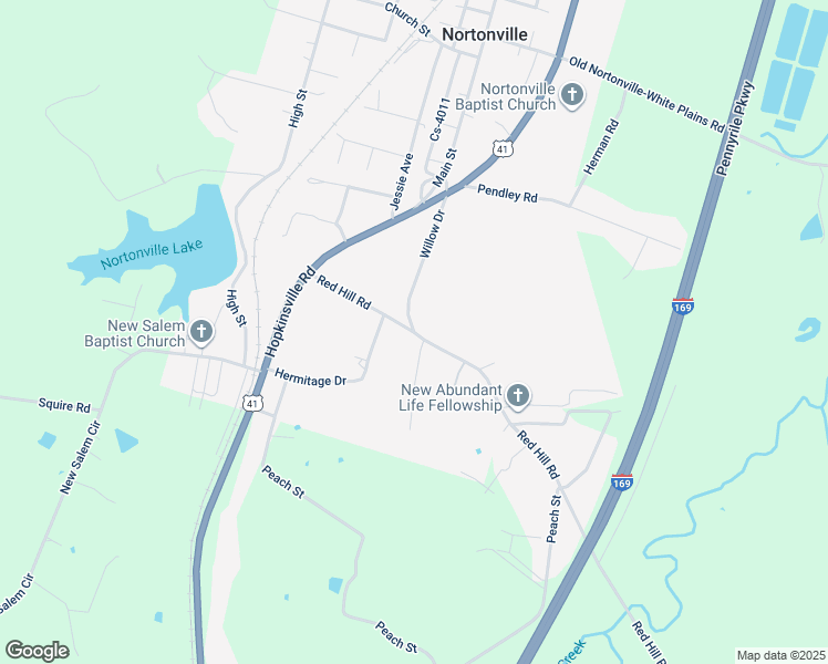 map of restaurants, bars, coffee shops, grocery stores, and more near 225 Willow Drive in Nortonville