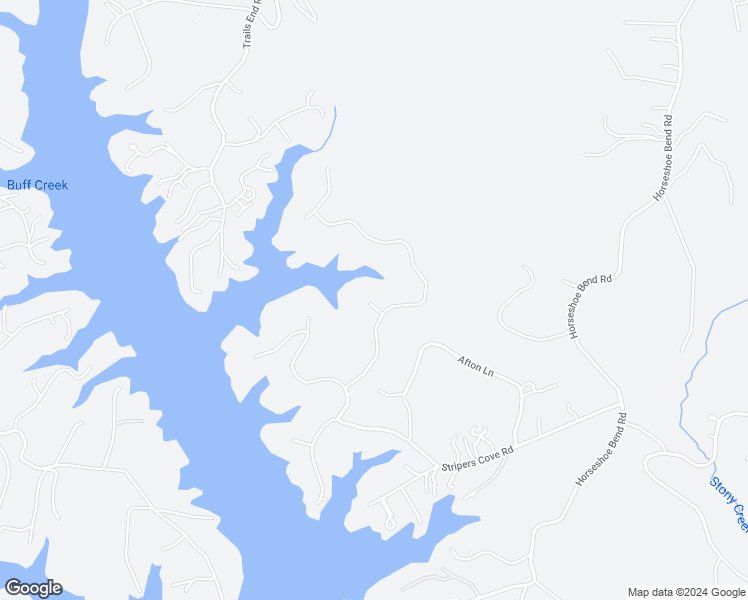 map of restaurants, bars, coffee shops, grocery stores, and more near Waterside Drive in Goodview