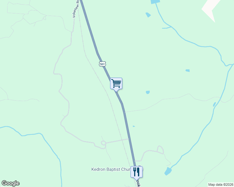 map of restaurants, bars, coffee shops, grocery stores, and more near 7282 Brookneal Hwy in Gladys