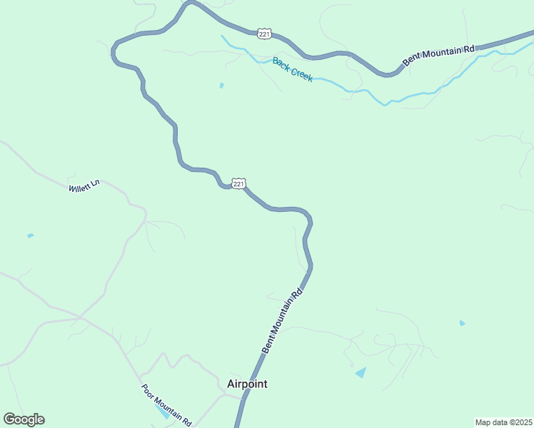 map of restaurants, bars, coffee shops, grocery stores, and more near 9077 Bent Mountain Road in Bent Mountain