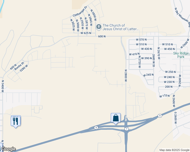 map of restaurants, bars, coffee shops, grocery stores, and more near in Hurricane