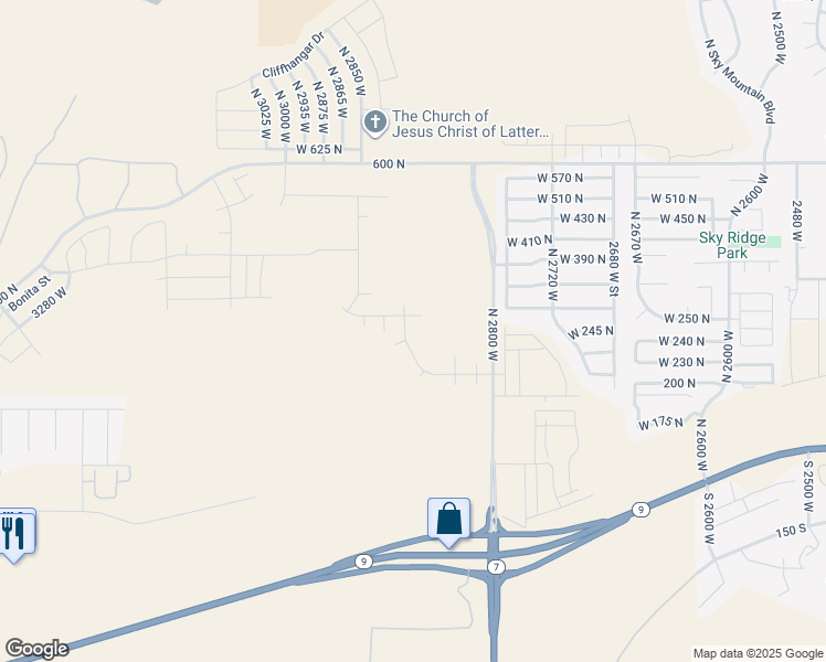 map of restaurants, bars, coffee shops, grocery stores, and more near in Hurricane