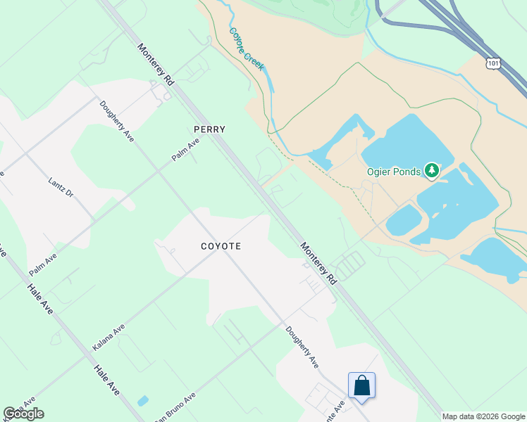 map of restaurants, bars, coffee shops, grocery stores, and more near 0 Kalana Avenue in Morgan Hill