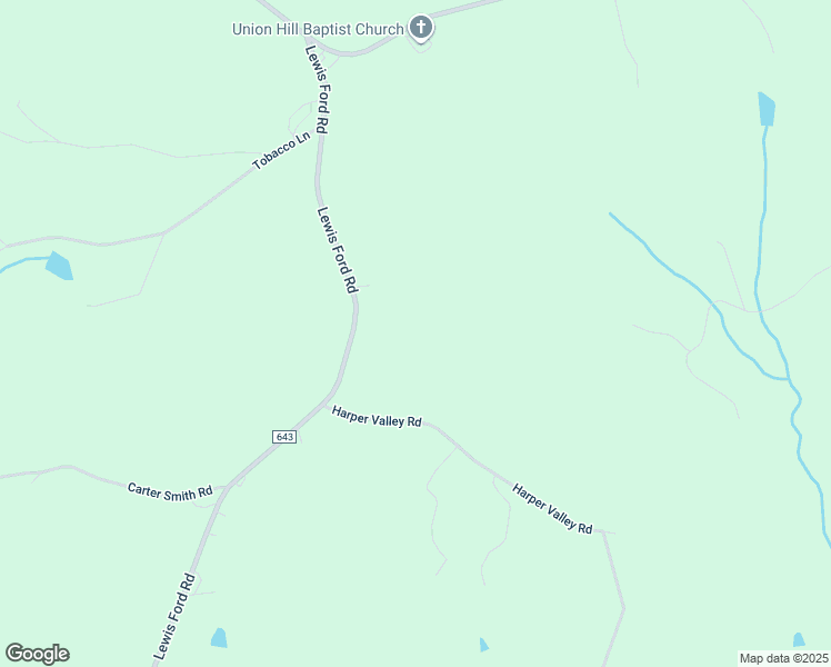 map of restaurants, bars, coffee shops, grocery stores, and more near 642 Lewis Ford Road in Brookneal