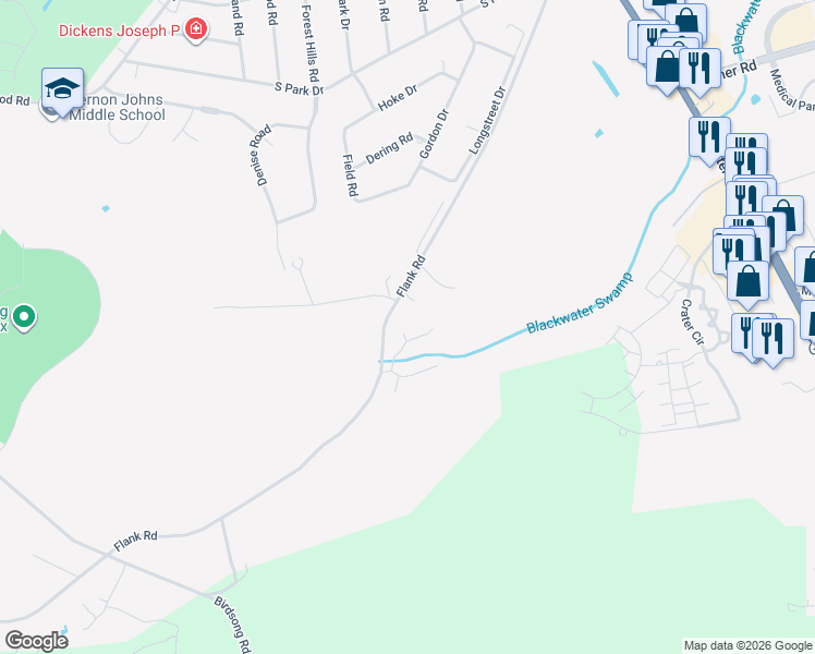 map of restaurants, bars, coffee shops, grocery stores, and more near 812B Fort Hayes Court in Petersburg