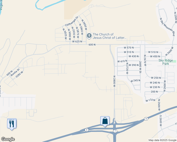 map of restaurants, bars, coffee shops, grocery stores, and more near in Hurricane