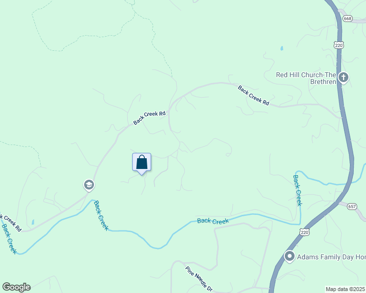 map of restaurants, bars, coffee shops, grocery stores, and more near 6716 S Indian Grave Rd in Boones Mill