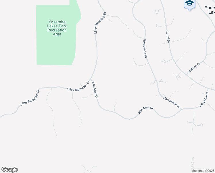 map of restaurants, bars, coffee shops, grocery stores, and more near 41715 John Muir Drive in Coarsegold