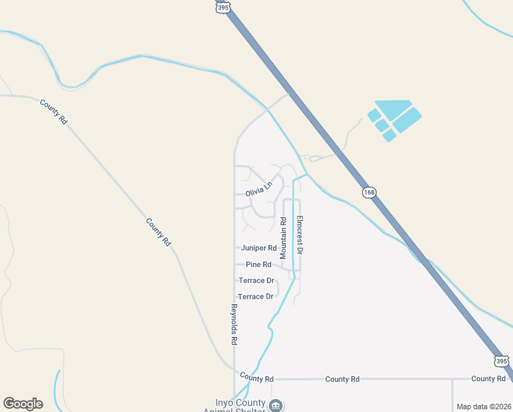 map of restaurants, bars, coffee shops, grocery stores, and more near 6 Marianne Way in Big Pine