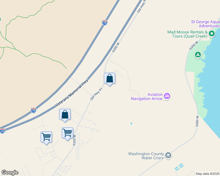 map of restaurants, bars, coffee shops, grocery stores, and more near 492 North Old Highway 91 in Hurricane